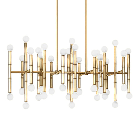   Metallic Bamboo Detail Chandelier | Oroa.com