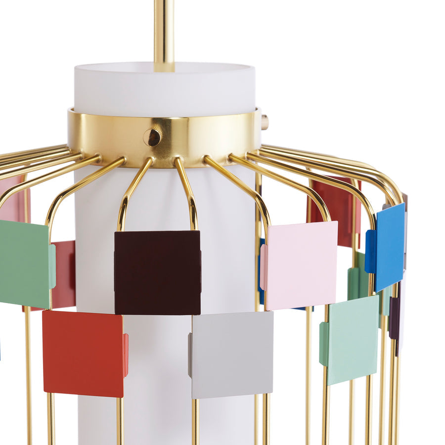 Multicolored Squares Pendant Lamp | Jonathan Adler Miami | Oroa.com