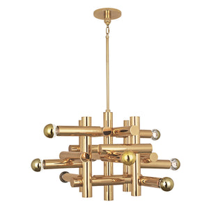   Stacked Metallic Tubes Chandelier | Oroa.com