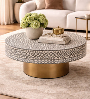   Modern European furniture - Mosaic Capiz Shell Coffee Table - www.oroa.com | Oroa.com