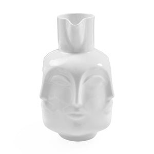   White Porcelain Sculpted Pitcher | Oroa.com
