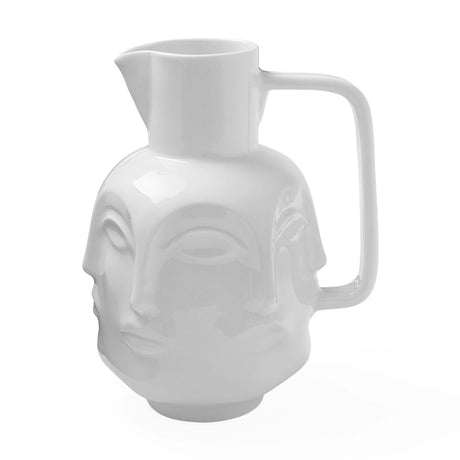   White Porcelain Sculpted Pitcher | Oroa.com