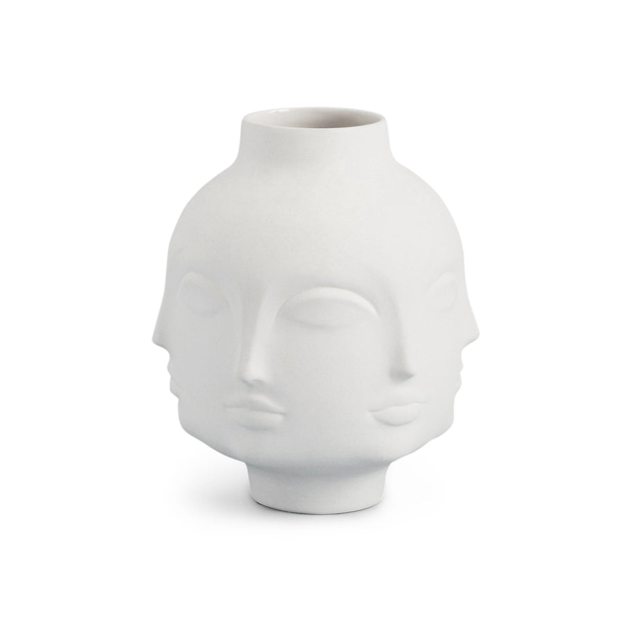   Unglazed Porcelain Face Vase | Oroa.com