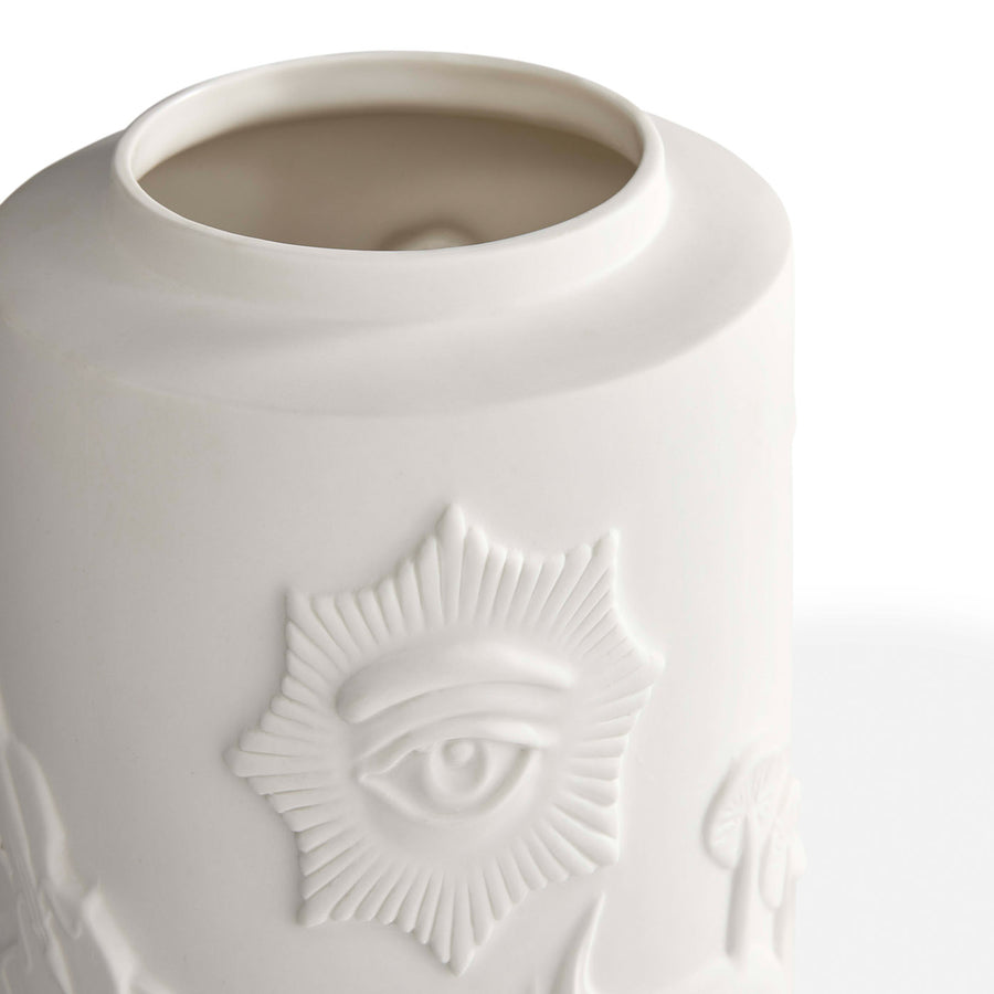   Carved Matte Porcelain Vase | Oroa.com
