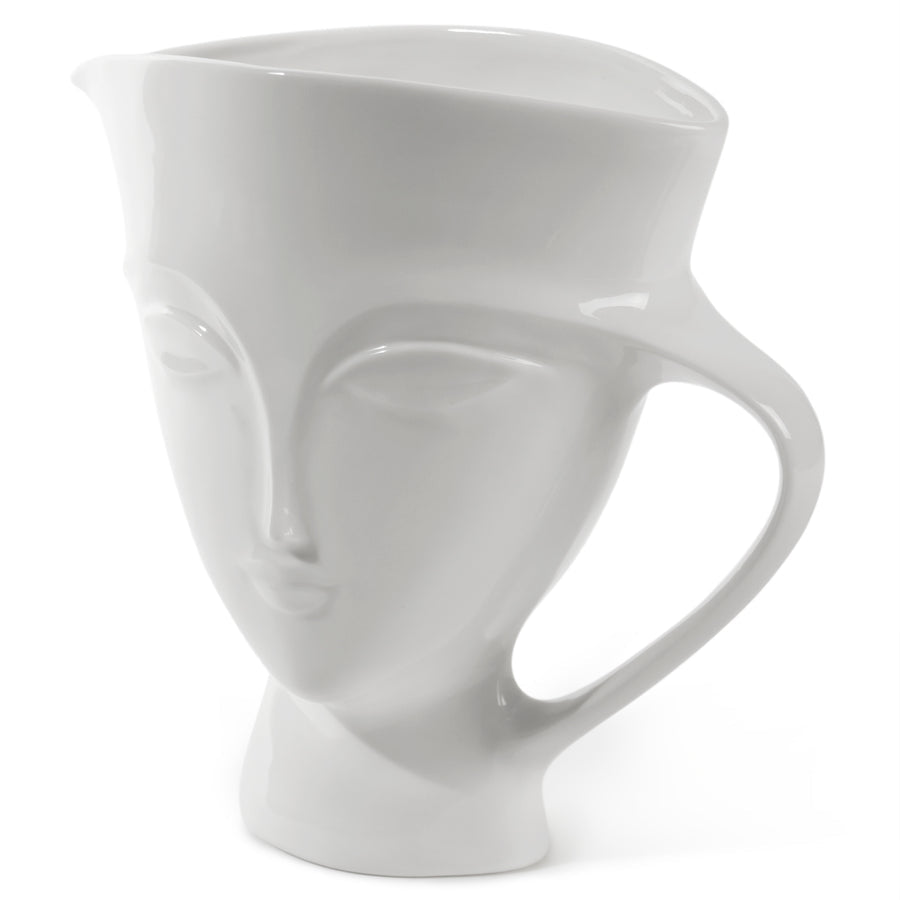  Glossy Porcelain Face Pitcher | Oroa.com