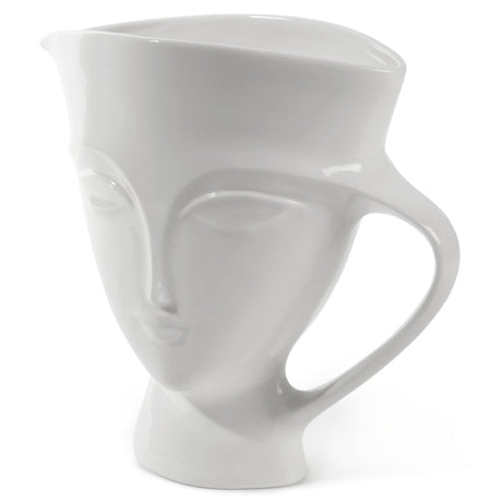   Glossy Porcelain Face Pitcher | Oroa.com