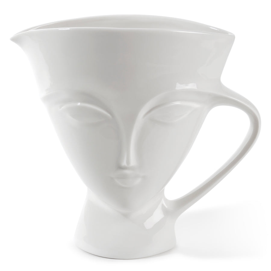   Glossy Porcelain Face Pitcher | Oroa.com