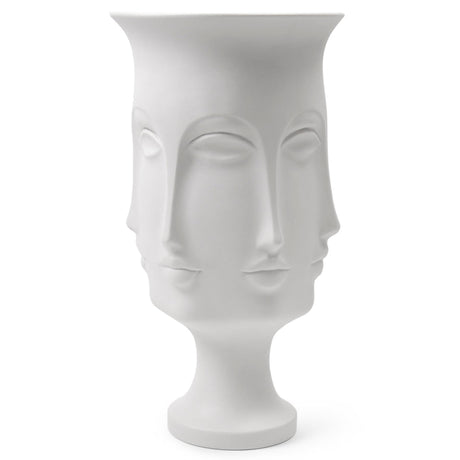   Unglazed Porcelain Faces Urn | Oroa.com