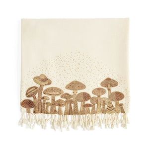  Gold Beads Embroidered Throw | Oroa.com