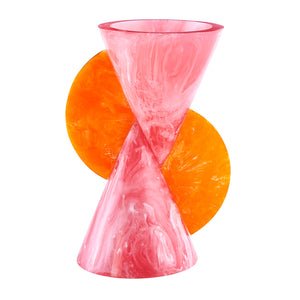   Marbleized Conical Vase | Oroa.com