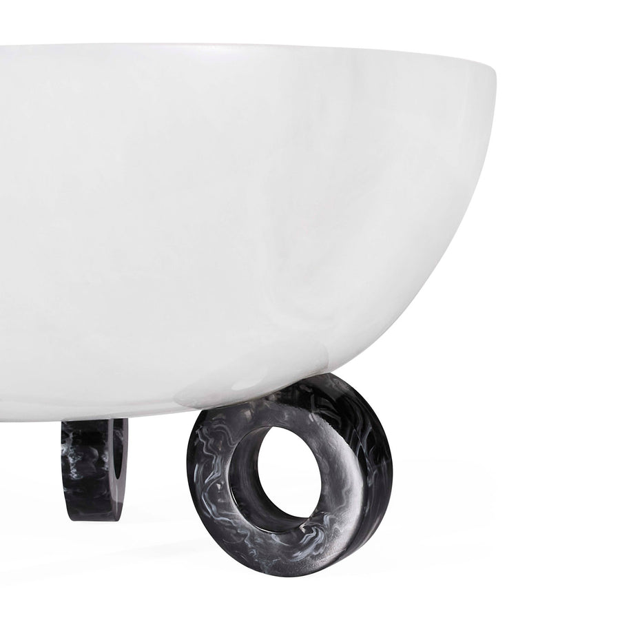   Marbleized White Bowl | Oroa.com