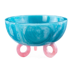   Turquoise Marbleized Disc Bowl | Oroa.com