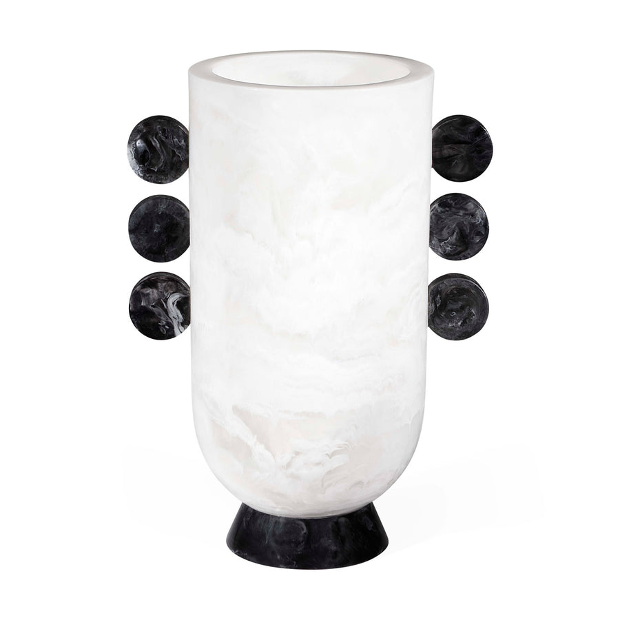   Marbleized White Urn | Oroa.com