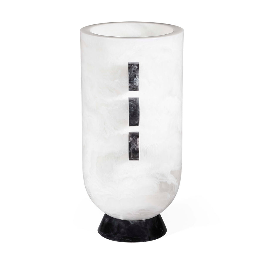   Marbleized White Urn | Oroa.com