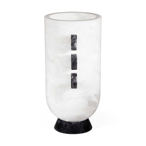   Marbleized White Urn | Oroa.com