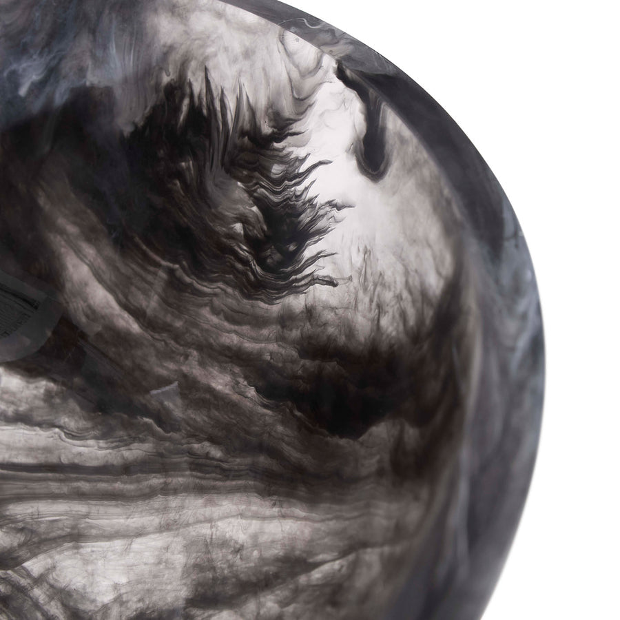   Marbleized Black & White Finial Bowl | Oroa.com