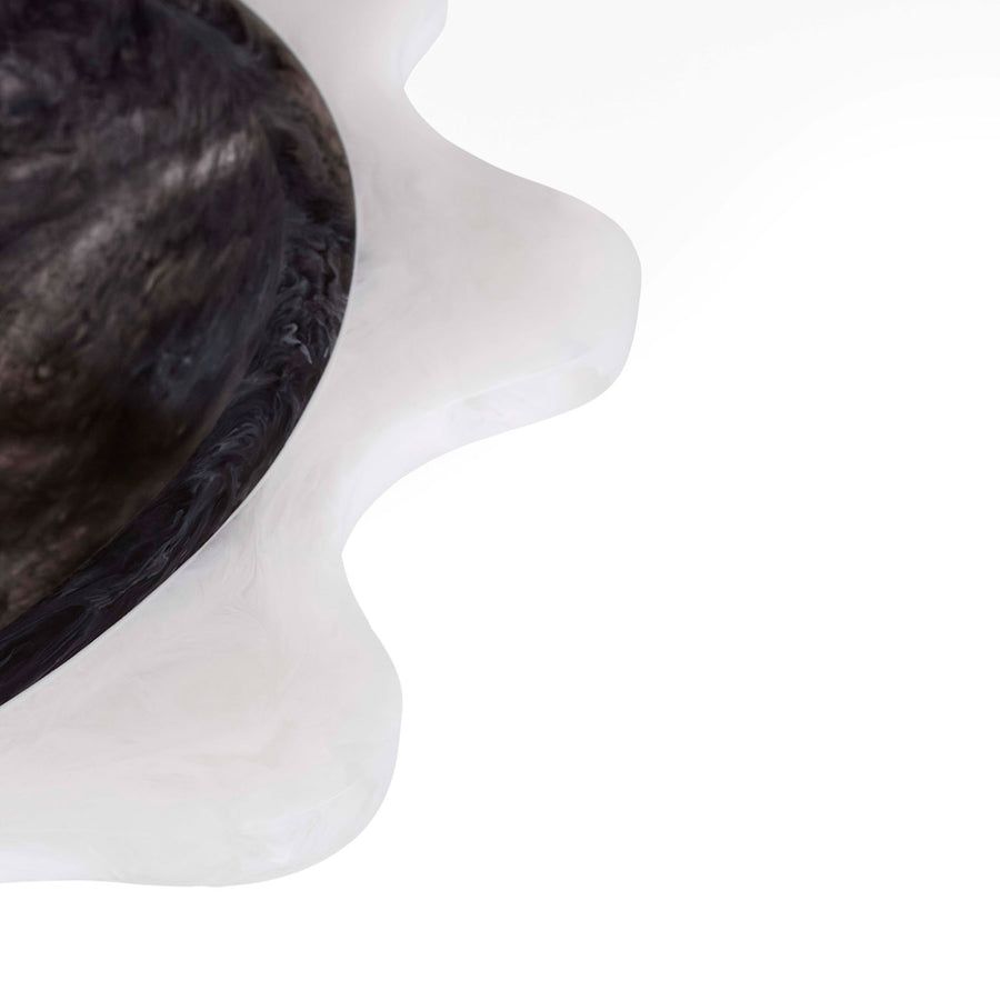   Ripple-Rimmed Marbleized Bowl | Oroa.com