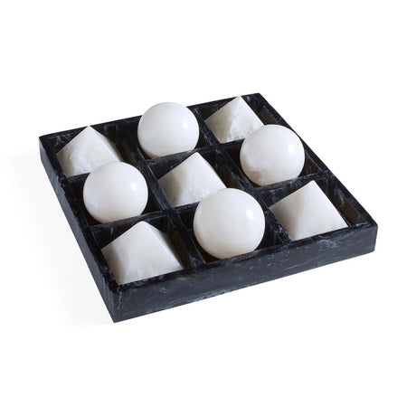   Black & White Tic-Tac-Toe Set | Oroa.com