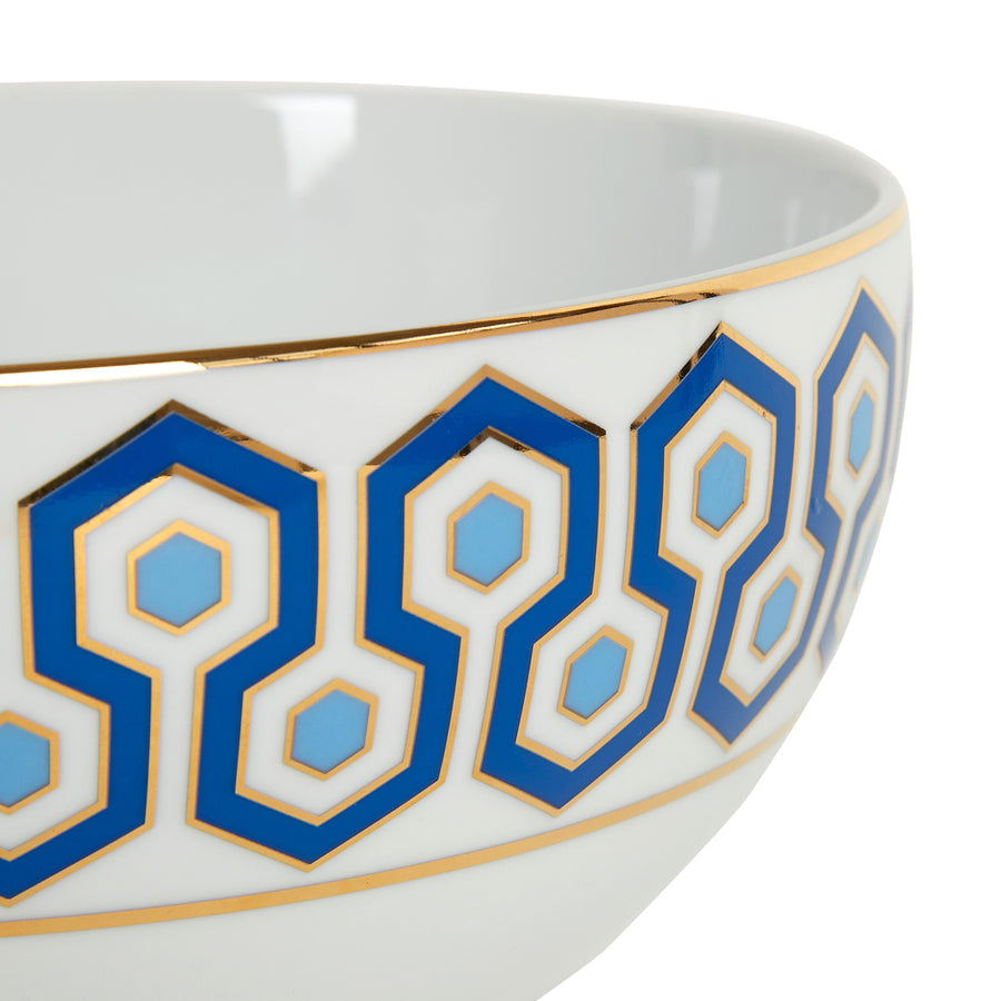  Hexagon Pattern Porcelain Serving Bowl | Oroa.com