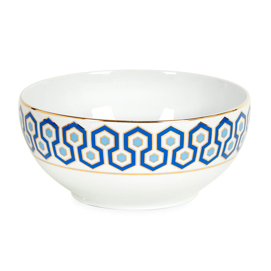   Hexagon Pattern Porcelain Serving Bowl | Oroa.com