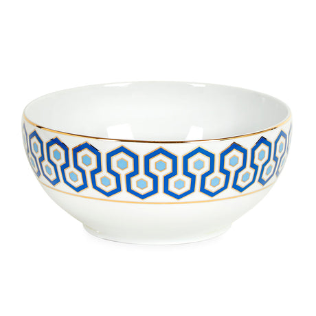   Hexagon Pattern Porcelain Serving Bowl | Oroa.com