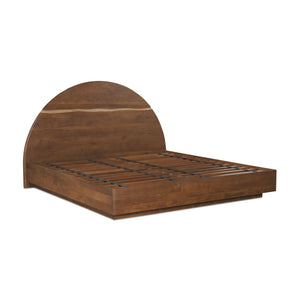   Modern European furniture - Arched Acacia Wood Bed - www.oroa.com | Oroa.com