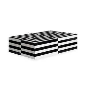   Black & White Lacquer Box L | Oroa.com