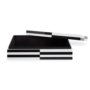   Black & White Lacquer Box L | Oroa.com