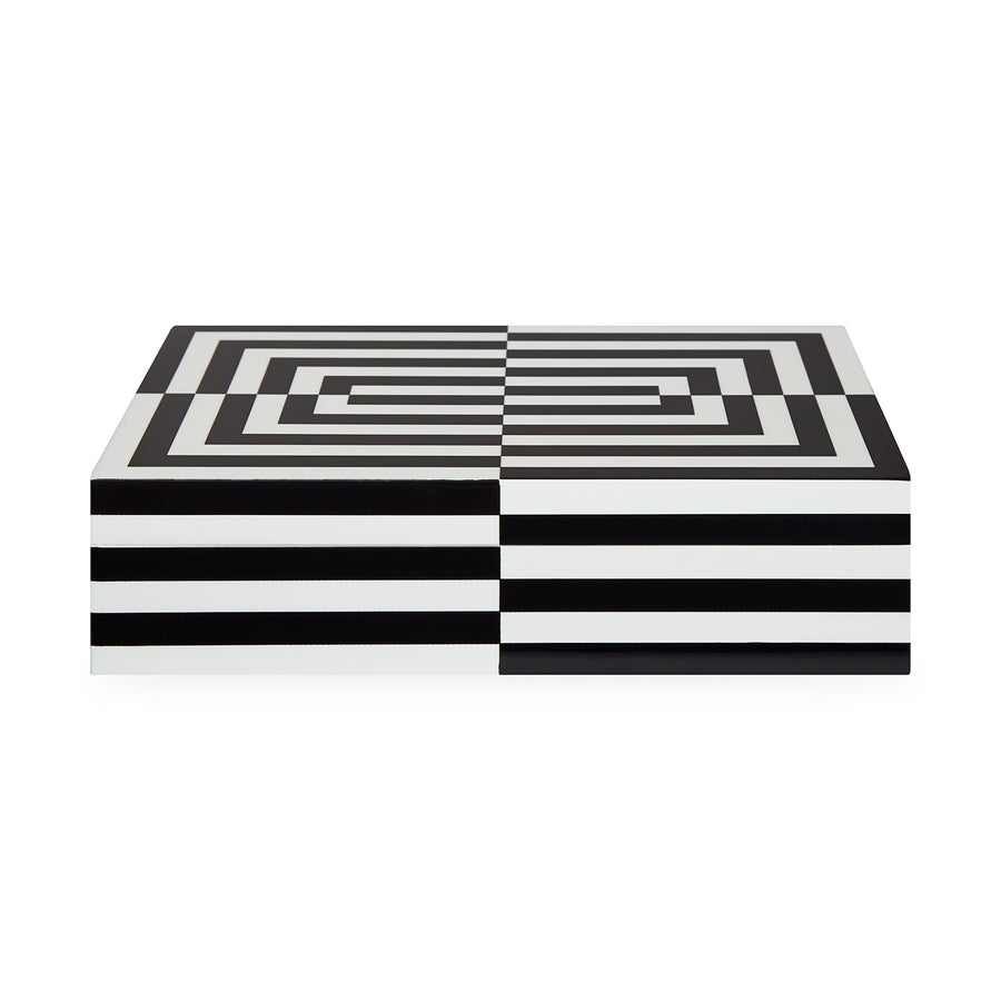   Black & White Lacquer Box L | Oroa.com
