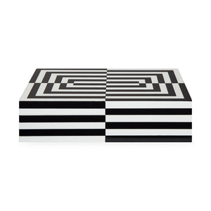   Black & White Lacquer Box L | Oroa.com