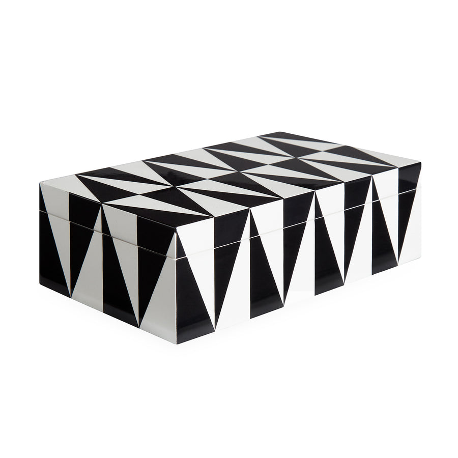   Black & White Lacquer Box M | Oroa.com