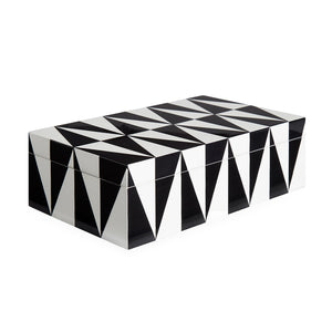   Black & White Lacquer Box M | Oroa.com