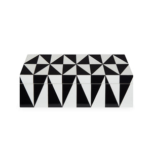   Black & White Lacquer Box M | Oroa.com