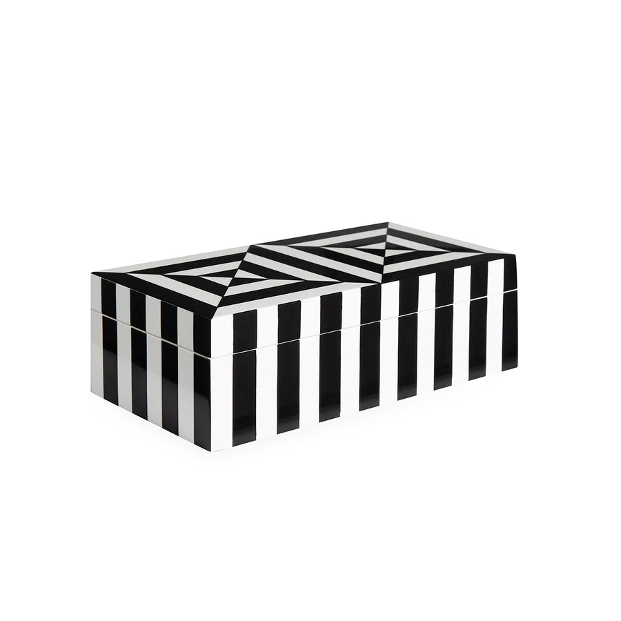   Black & White Lacquer Box S | Oroa.com