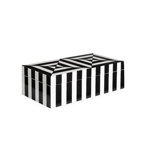   Black & White Lacquer Box S | Oroa.com