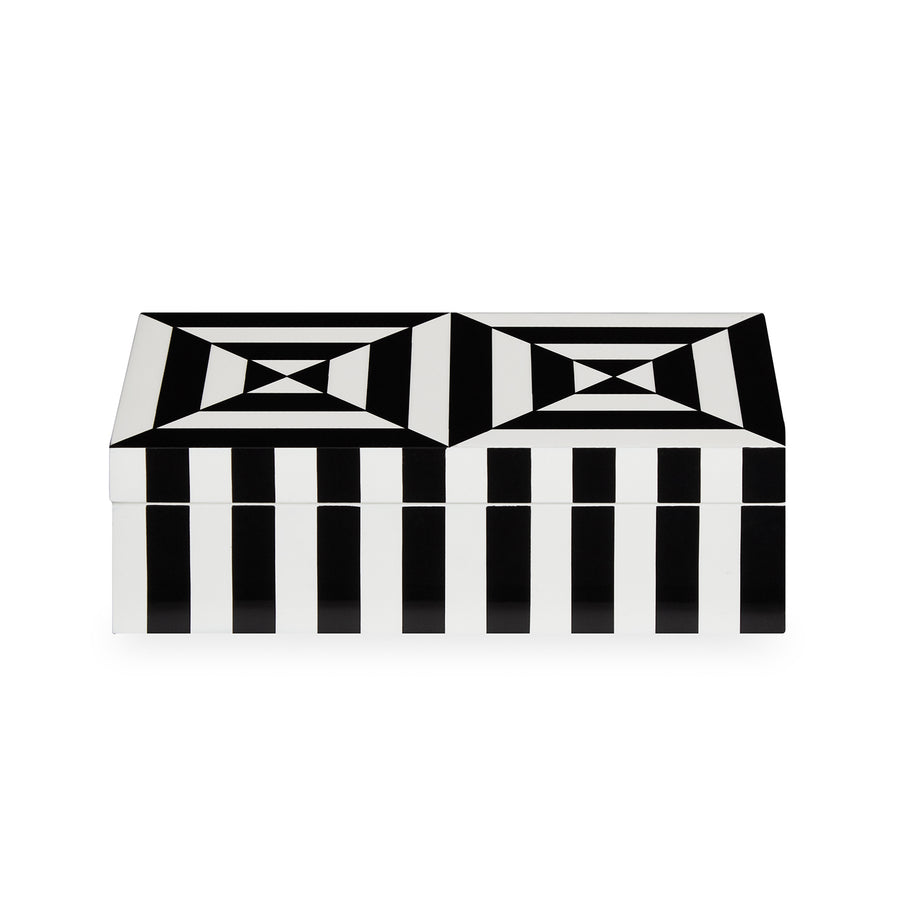   Black & White Lacquer Box S | Oroa.com