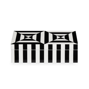   Black & White Lacquer Box S | Oroa.com