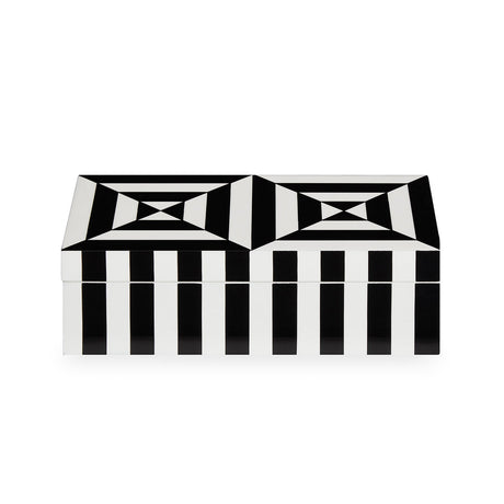   Black & White Lacquer Box S | Oroa.com