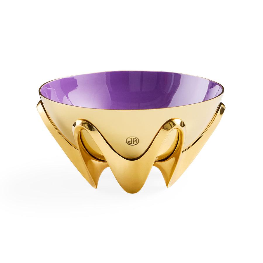   Purple Interior Solid Brass Bowl | Oroa.com