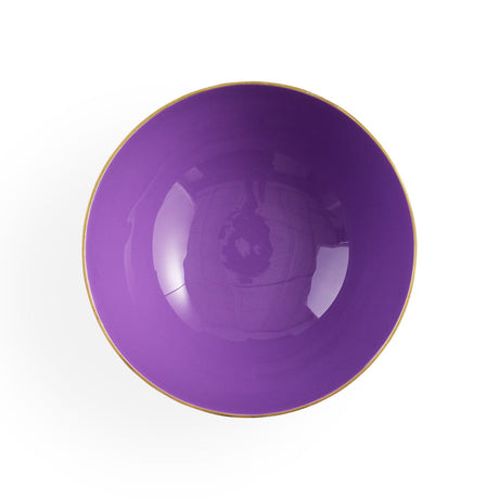   Purple Interior Solid Brass Bowl | Oroa.com