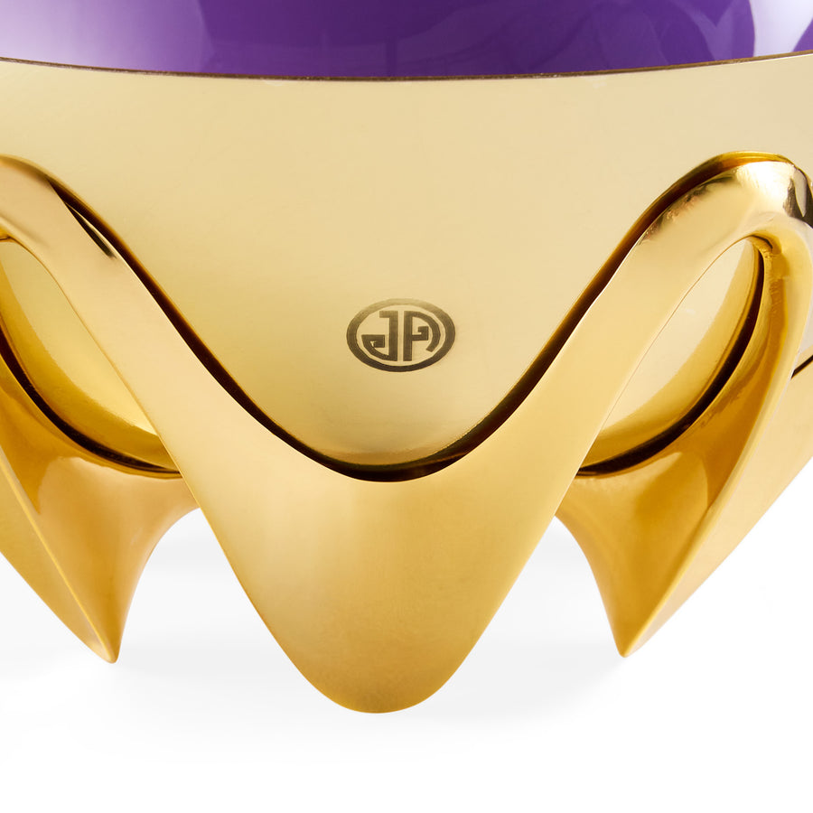   Purple Interior Solid Brass Bowl | Oroa.com