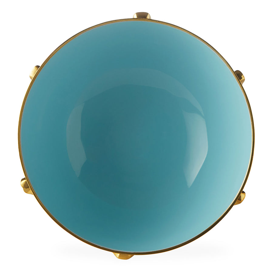   Blue Interior Brass Bowl S | Oroa.com