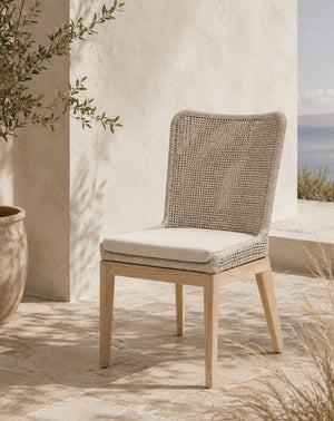   Modern European furniture - White Rope Outdoor Dining Chairs (2) - www.oroa.com | Oroa.com
