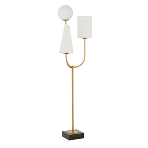   Milk Glass Shades Floor Lamp | Oroa.com