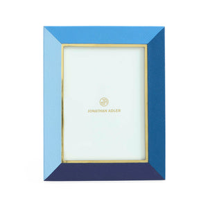   Blue Leather Photo Frame L | Oroa.com