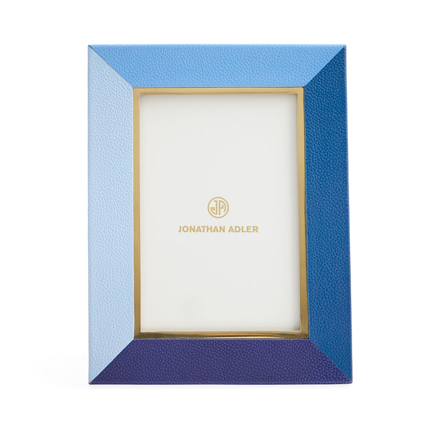   Blue Leather Photo Frame | Oroa.com