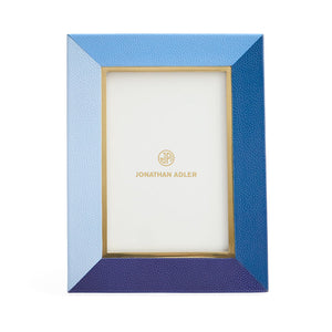   Blue Leather Photo Frame | Oroa.com