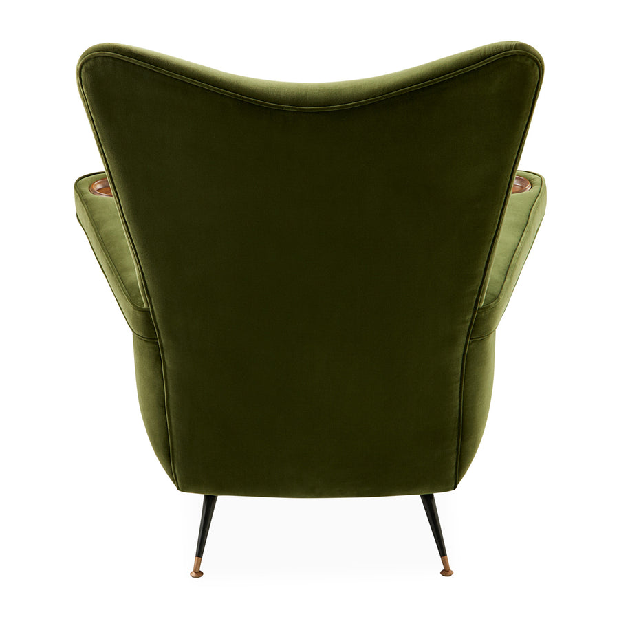   Green Velvet Lounge Chair | Oroa.com