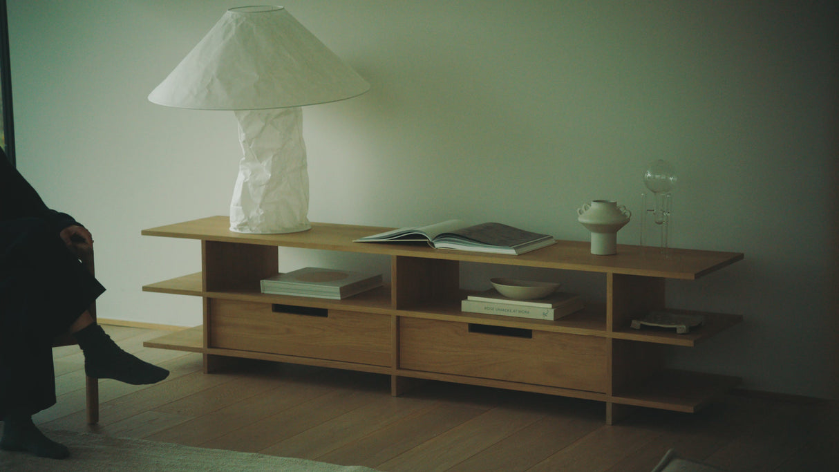   Varnished Teak TV Cupboard | Oroa.com