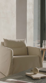   Linen Lounge Chair | Oroa.com